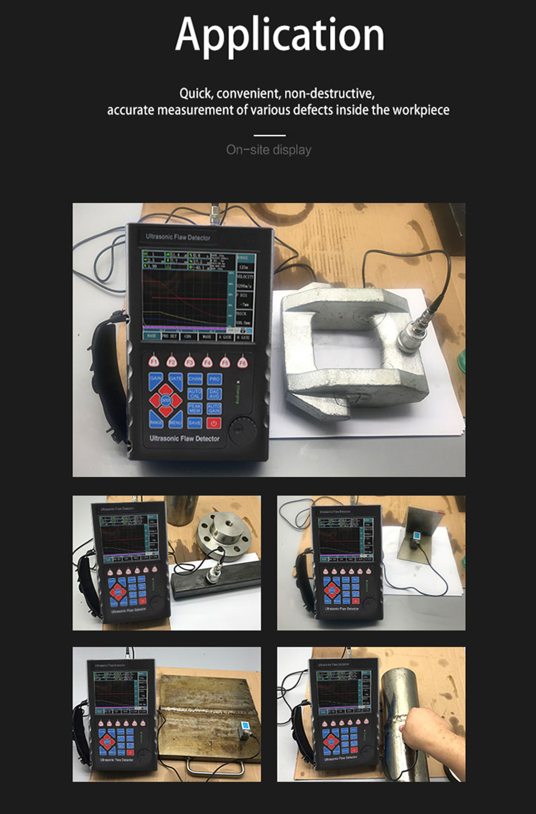 Automatic Calibration Digital Ultrasonic Crack Detector Flaw Detector